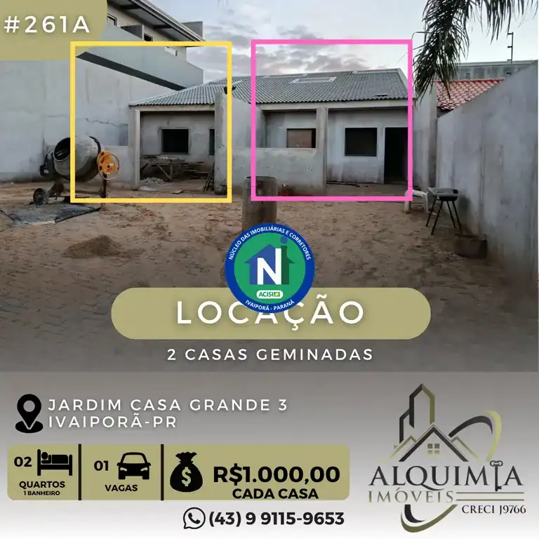 Casa geminada para alugar no Jardim Casa Grande III — foto 1