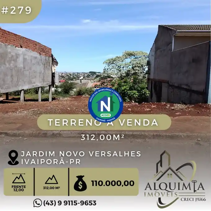 Terreno/Lote à Venda com 312m² a partir de R$ 110.000 Ivaiporã, sn - Centro, Ivaiporã-PR — foto 2